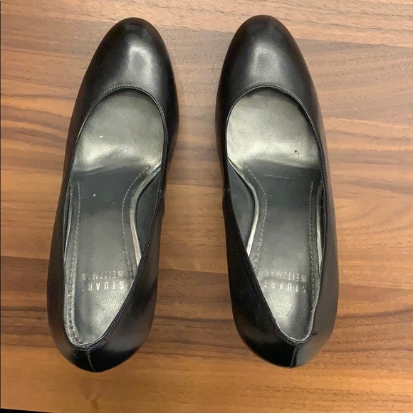 Stuart Weitzman Platform Pumps Almond Toe Retro - Picture 5 of 5